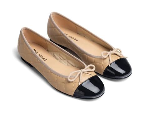 two-tone ballet flats chanel dupe|chanel quilted ballet flats.